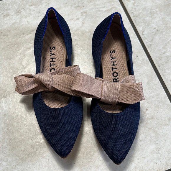 Rothy's Shoes - Rothy’s Sapphire Mary Jane Pointed Flats